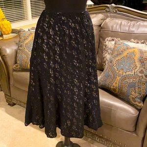Black Lace Skirt
